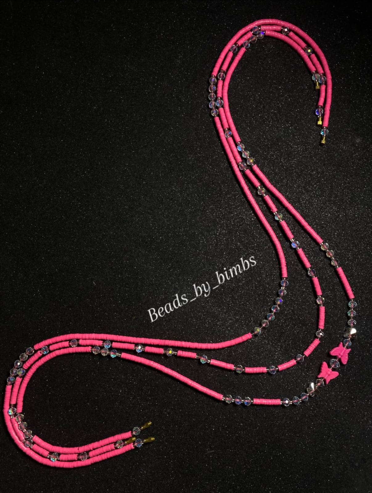 Queen poku Pink beads set