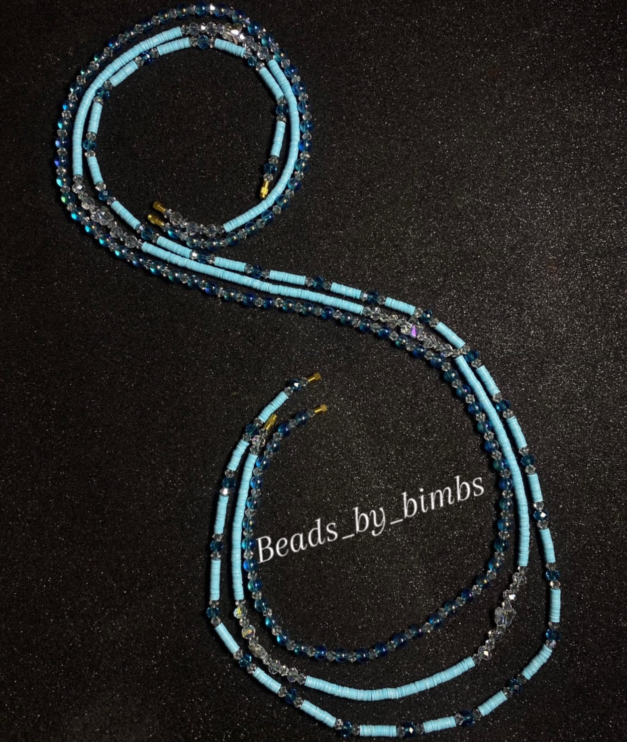 0cean blue Waistbead set